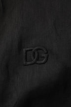 Dolce & Gabbana Black Linen Long Sleeves Men Casual Shirt - Zeiniez