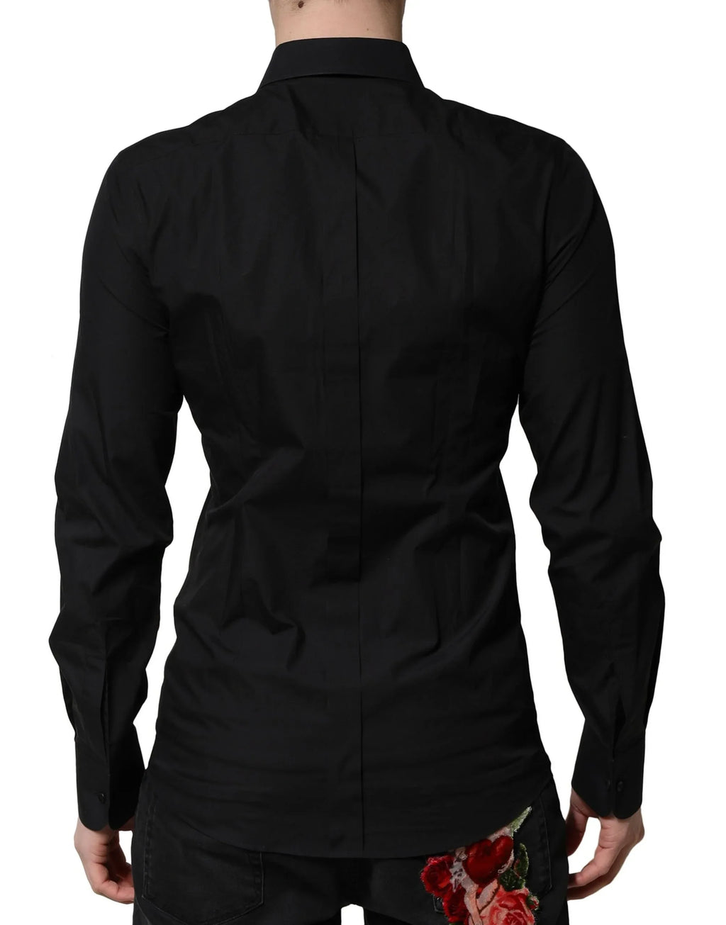 Dolce & Gabbana Black GOLD Long Sleeves Dress Formal Shirt - Zeiniez
