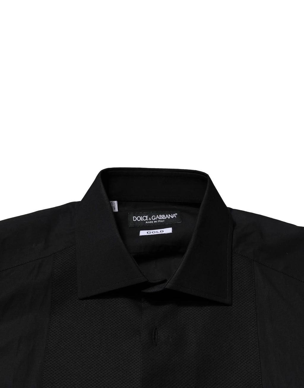 Dolce & Gabbana Black GOLD Long Sleeves Dress Formal Shirt - Zeiniez