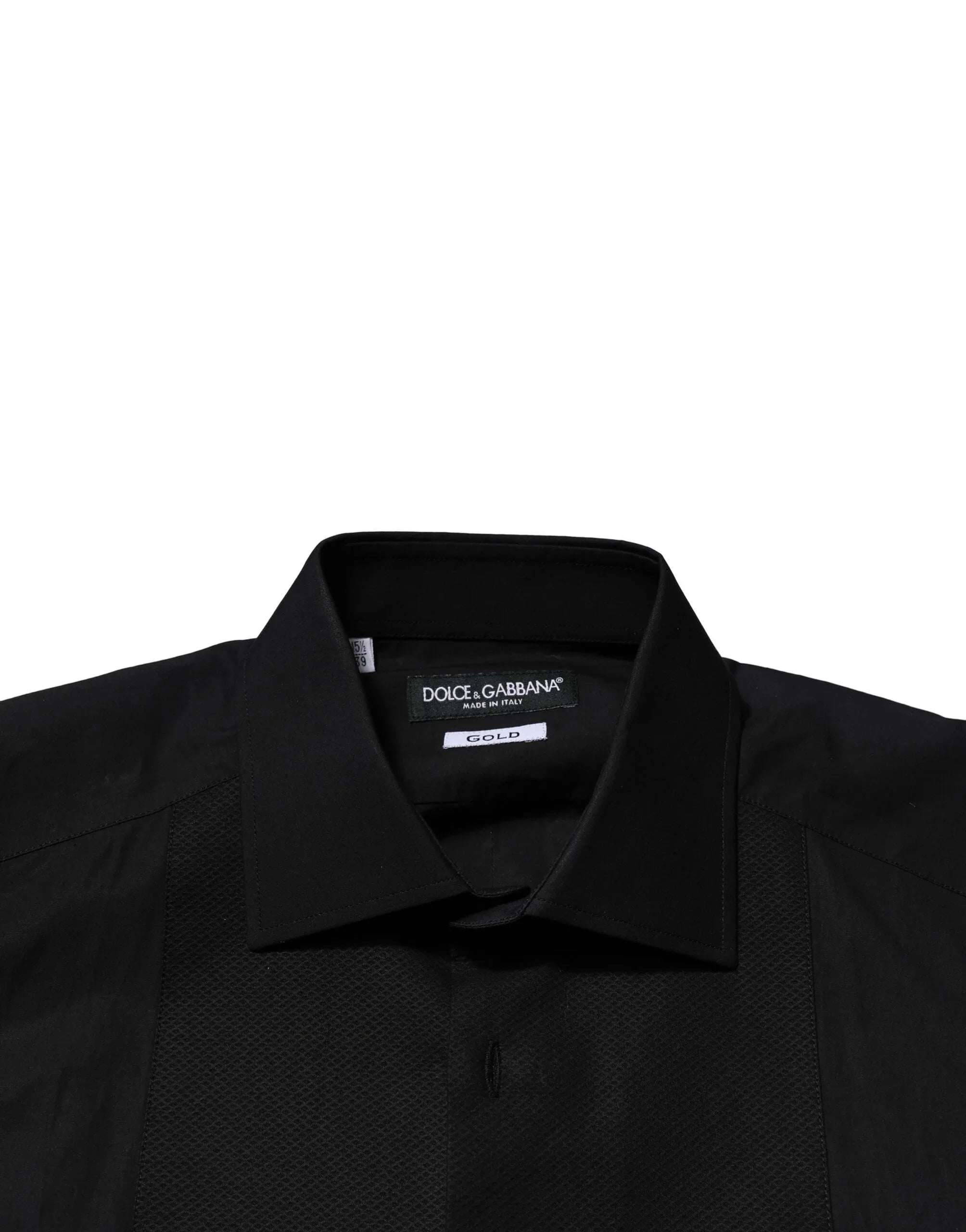 Dolce & Gabbana Black GOLD Long Sleeves Dress Formal Shirt - Zeiniez