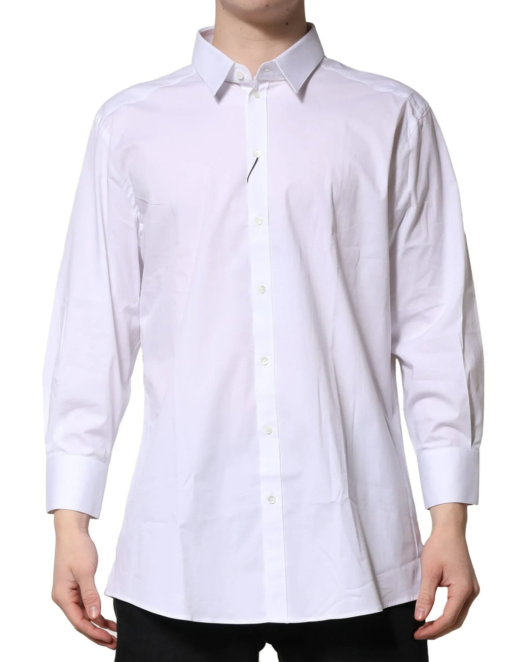 Dolce & Gabbana White GOLD Long Sleeves Dress Formal Shirt - Zeiniez