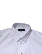 Dolce & Gabbana White GOLD Long Sleeves Dress Formal Shirt - Zeiniez