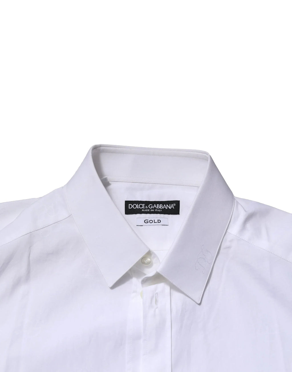 Dolce & Gabbana White GOLD Long Sleeves Dress Formal Shirt - Zeiniez