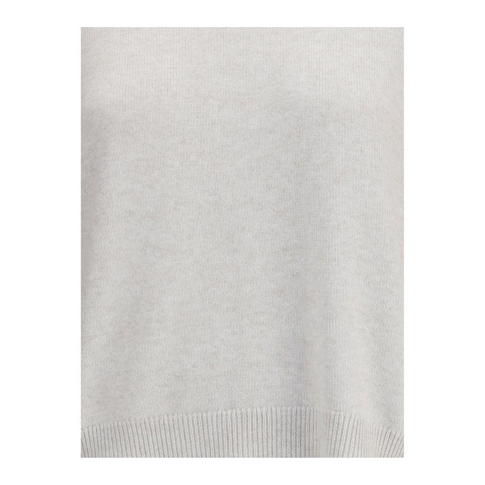 Brunello Cucinelli Gray Cashmere Sweater - Zeiniez