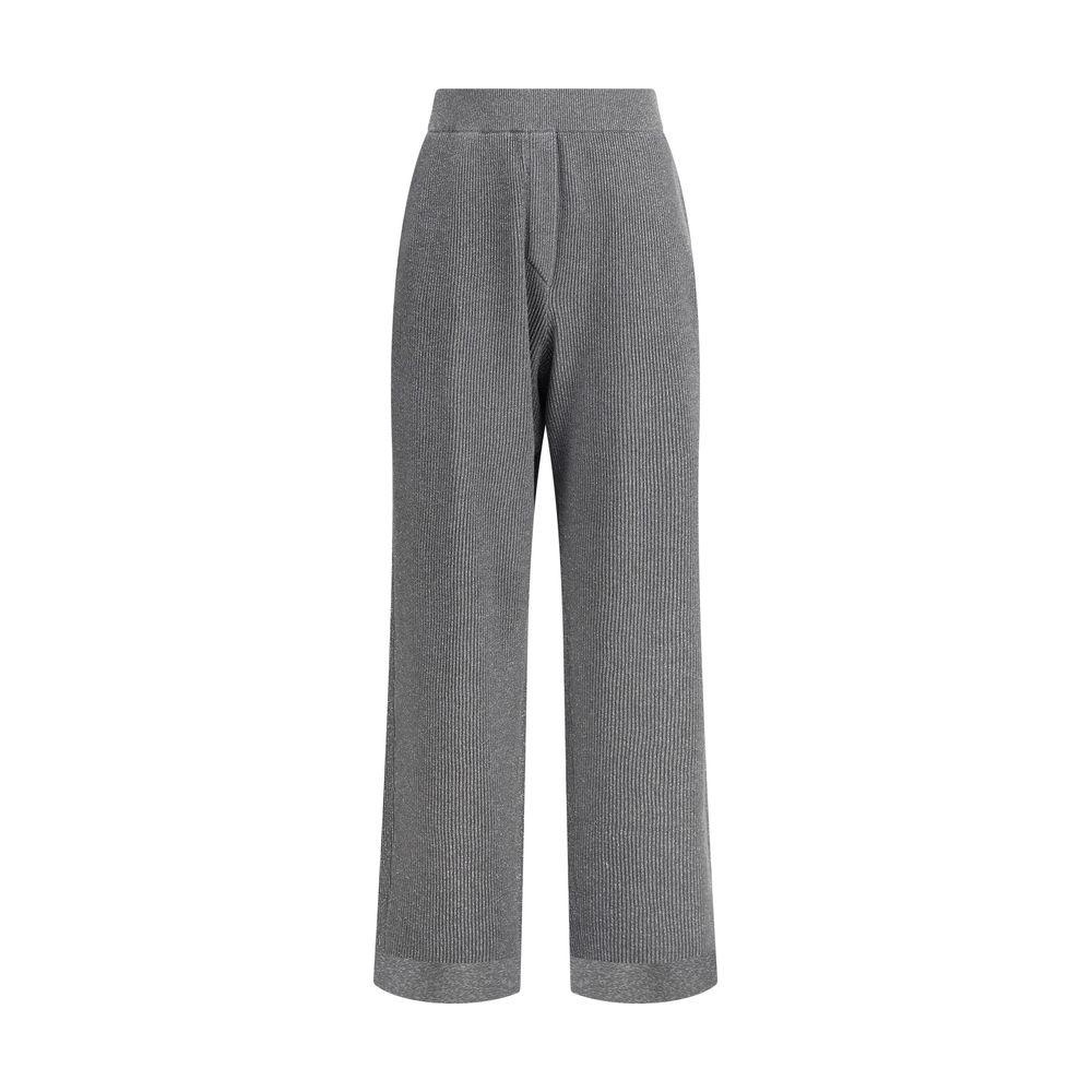 Brunello Cucinelli Gray Cotton Casual Pants - Zeiniez