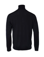 Dolce & Gabbana Blue Long Sleeve Turtleneck Pullover Sweater - Zeiniez