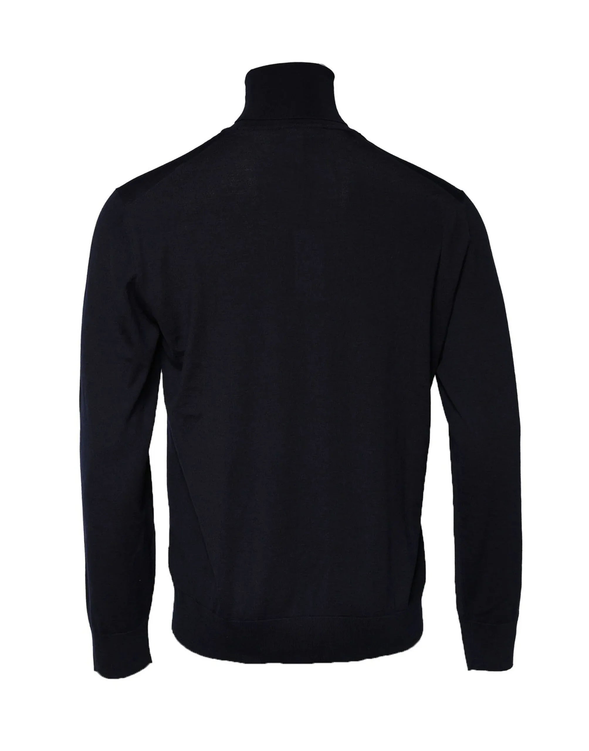Dolce & Gabbana Blue Long Sleeve Turtleneck Pullover Sweater - Zeiniez