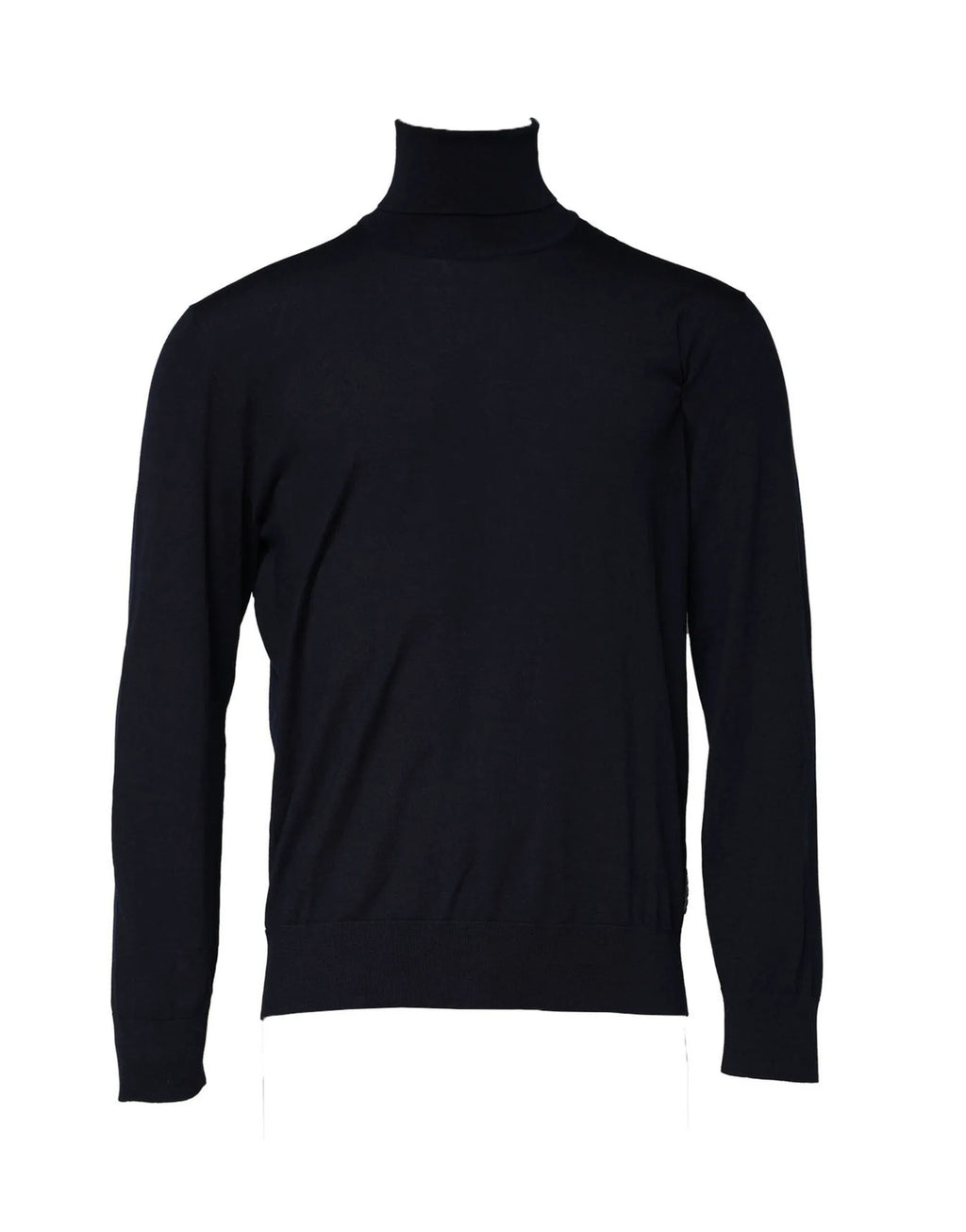 Dolce & Gabbana Blue Long Sleeve Turtleneck Pullover Sweater - Zeiniez
