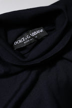 Dolce & Gabbana Blue Long Sleeve Turtleneck Pullover Sweater - Zeiniez