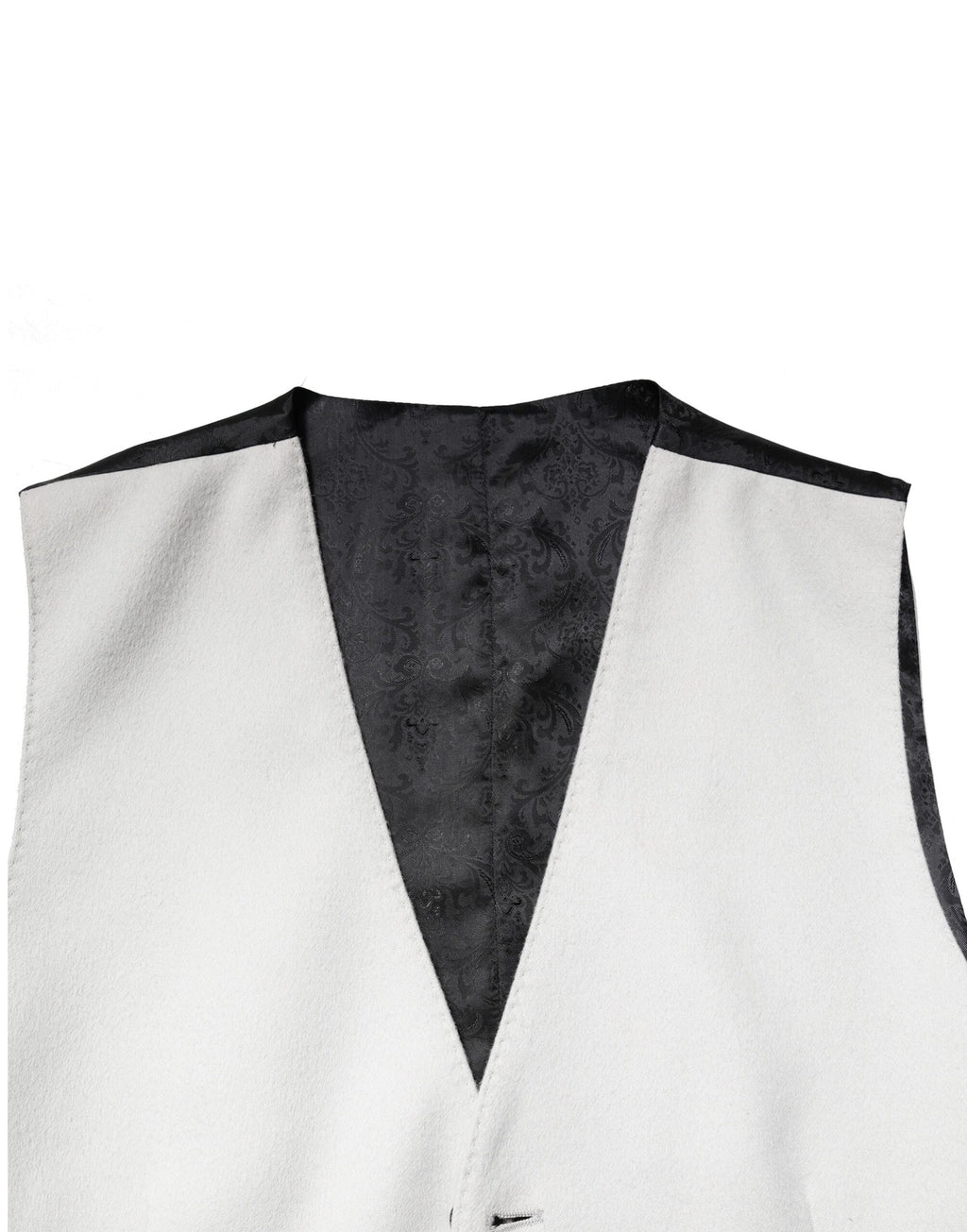Dolce & Gabbana Gray Wool Dress Formal Men Waistcoat Vest