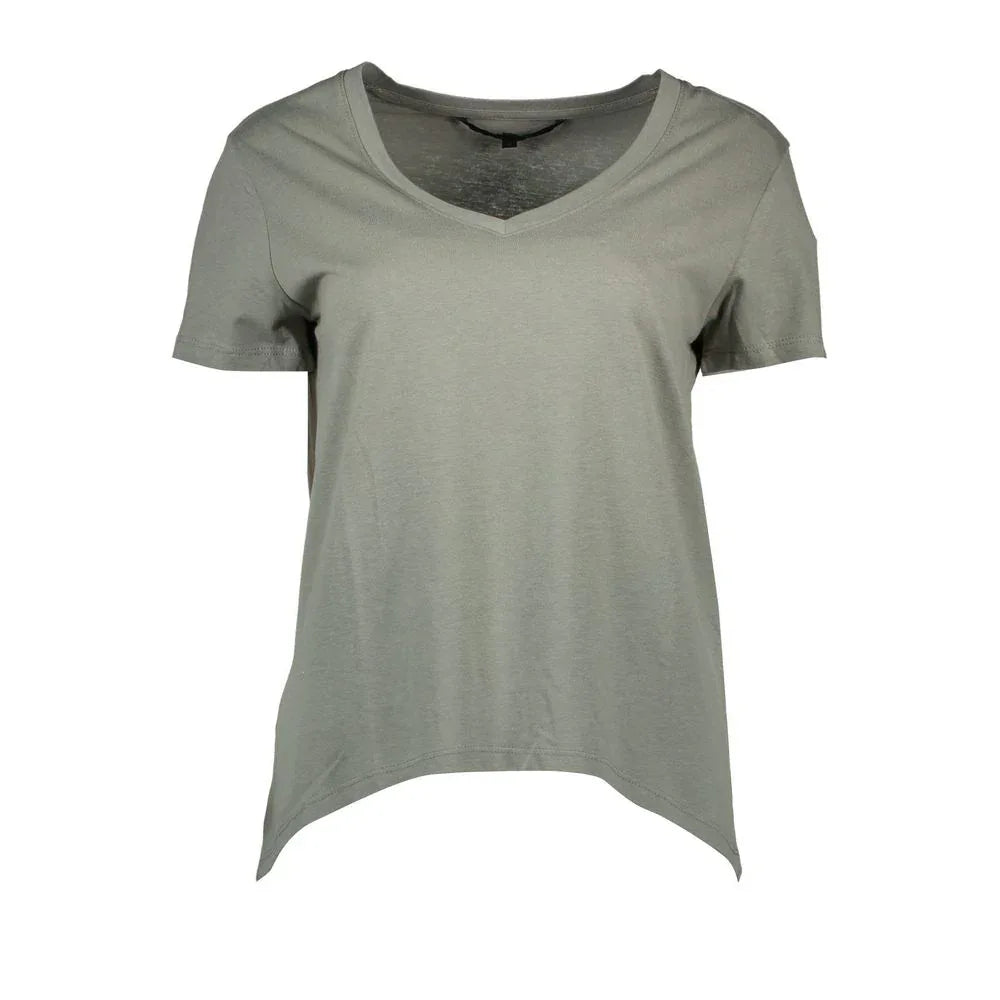 Silvian Heach Verde Cotton Women T-Shirt - Zeiniez