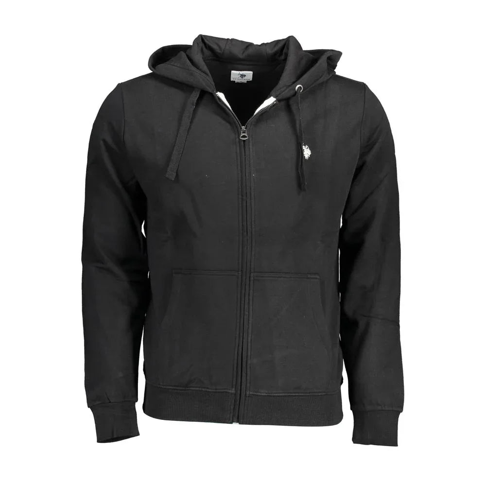 U.S. POLO ASSN. Black Cotton Men's Hoodie - Zeiniez