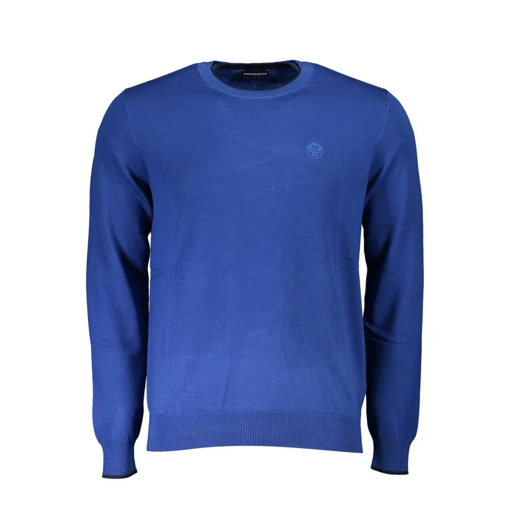 North Sails Blue Organic Cotton Men's Sweater - Zeiniez