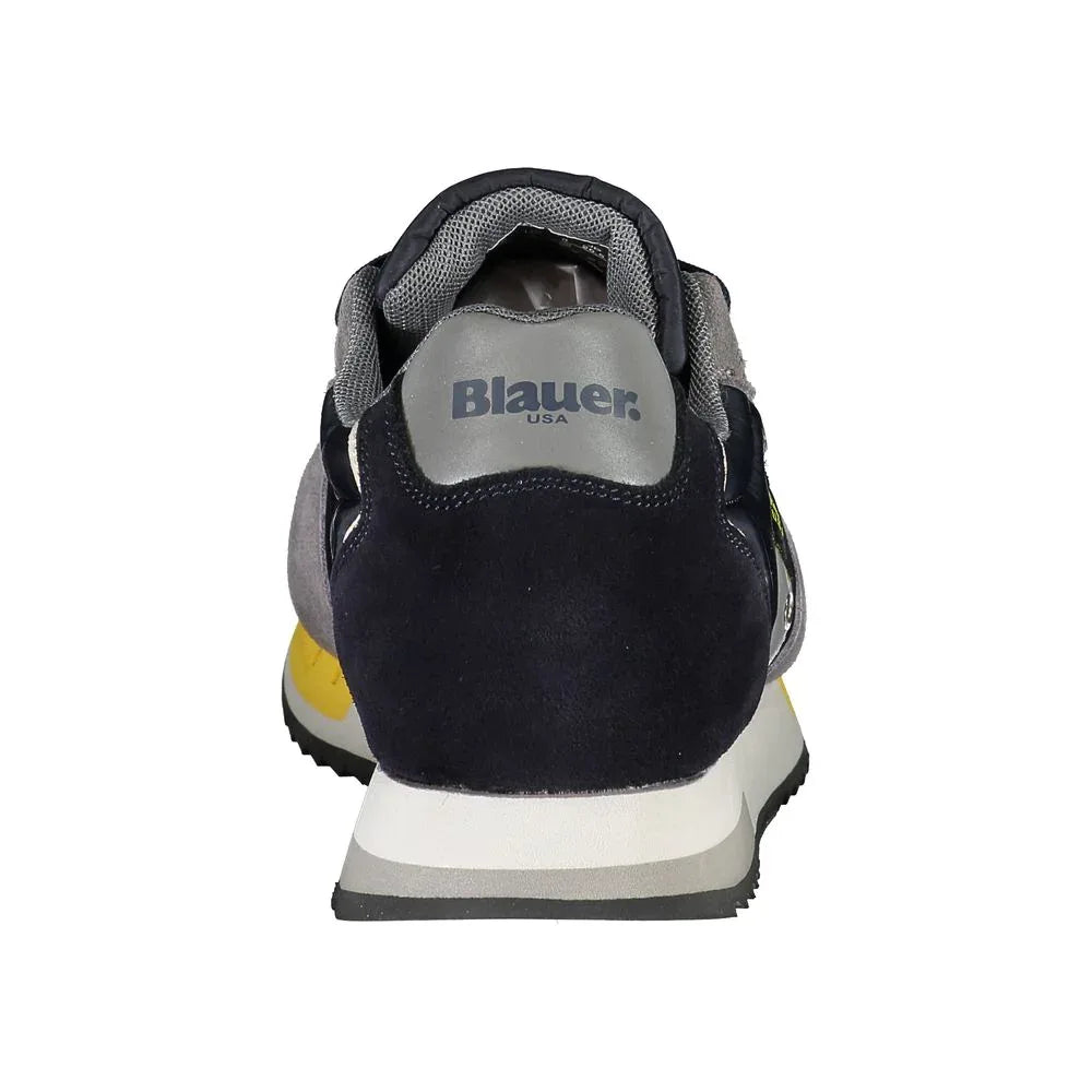 Blauer Blue Leather Men Sneaker - Zeiniez