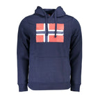 Norway 1963 Blue Cotton Men's Sweatshirt with Hood - Zeiniez