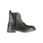 Calvin Klein Black Polyurethane Men Ankle Boot - Zeiniez