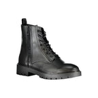 Calvin Klein Black Polyurethane Men Ankle Boot - Zeiniez
