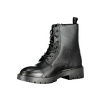 Calvin Klein Black Polyurethane Men Ankle Boot - Zeiniez