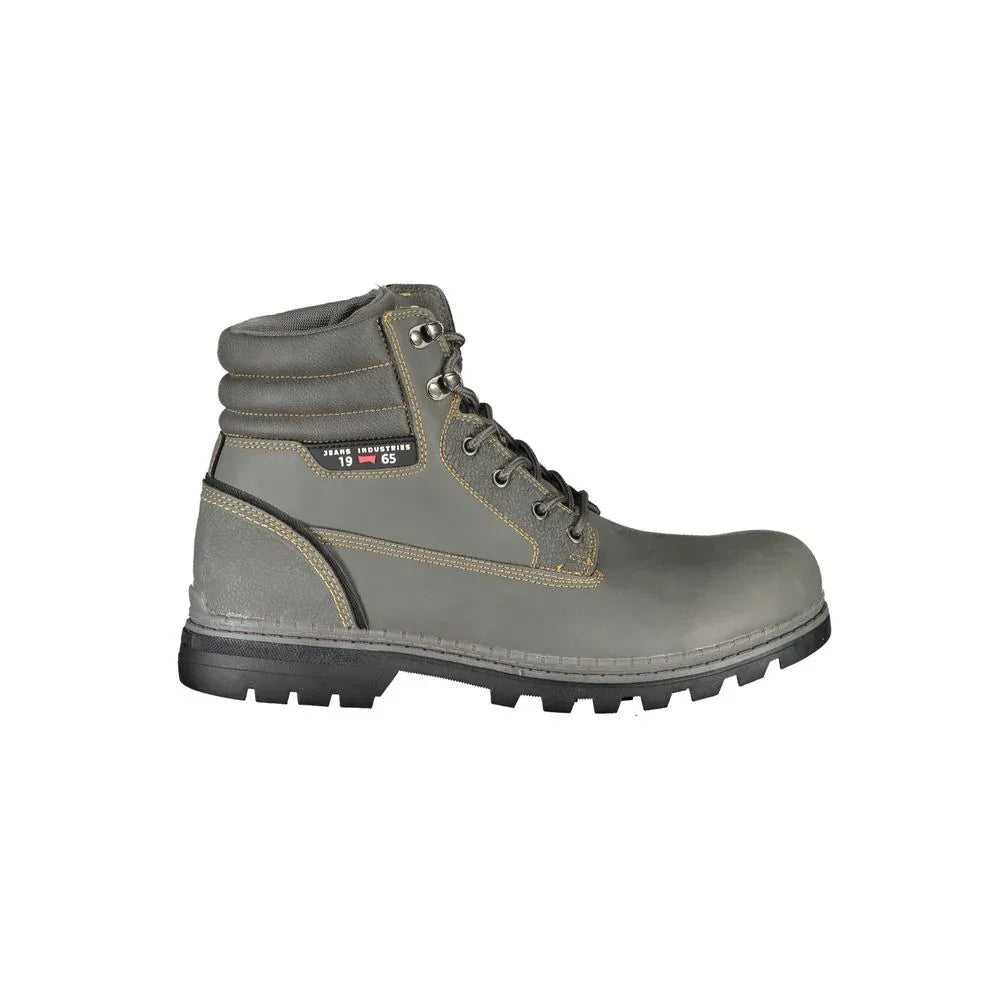 Carrera Grigio Poliuretano Men Ankle Boot - Zeiniez