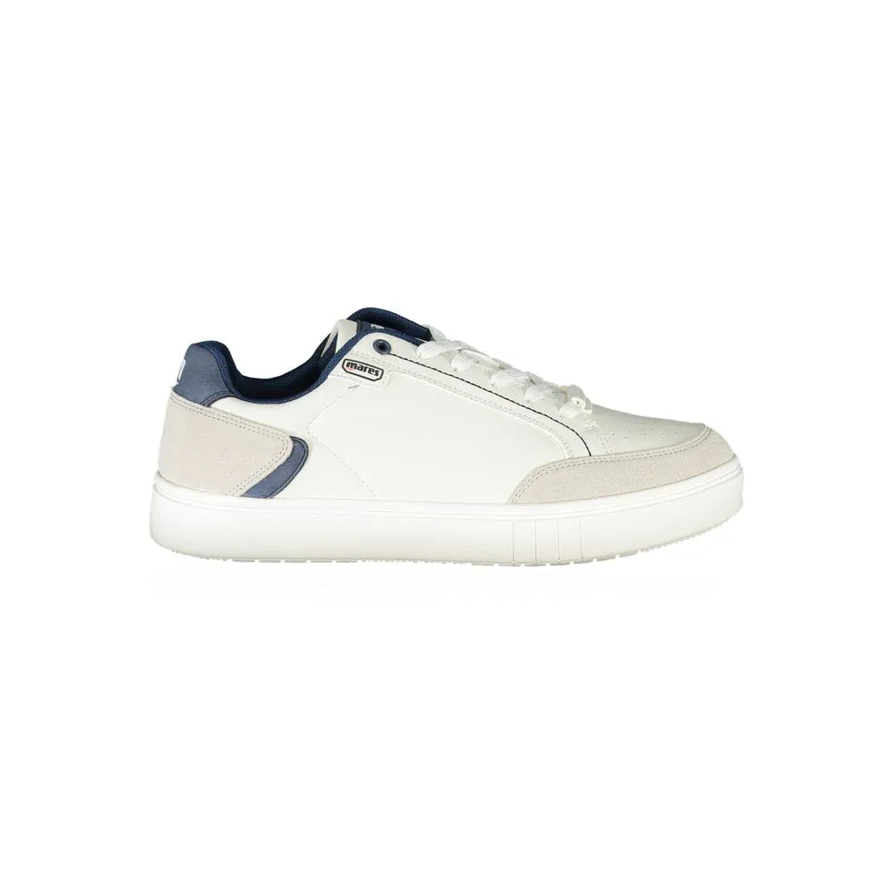 Mares White Polyurethane Men Sneaker - Zeiniez
