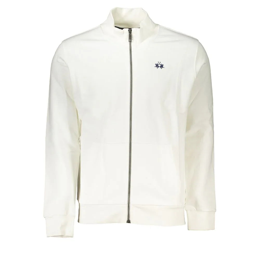 La Martina Bianco Cotton Men Sweatshirt - Zeiniez