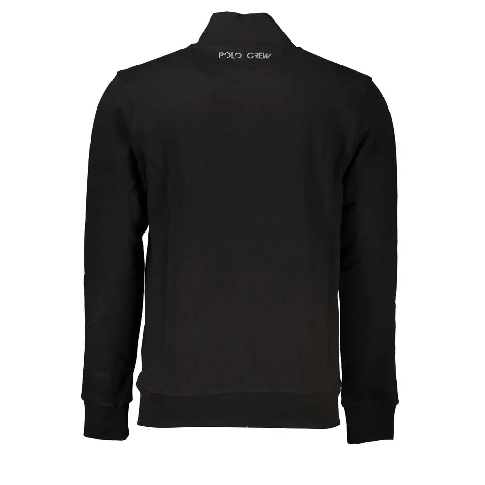 La Martina Black Cotton Men Sweatshirt - Zeiniez