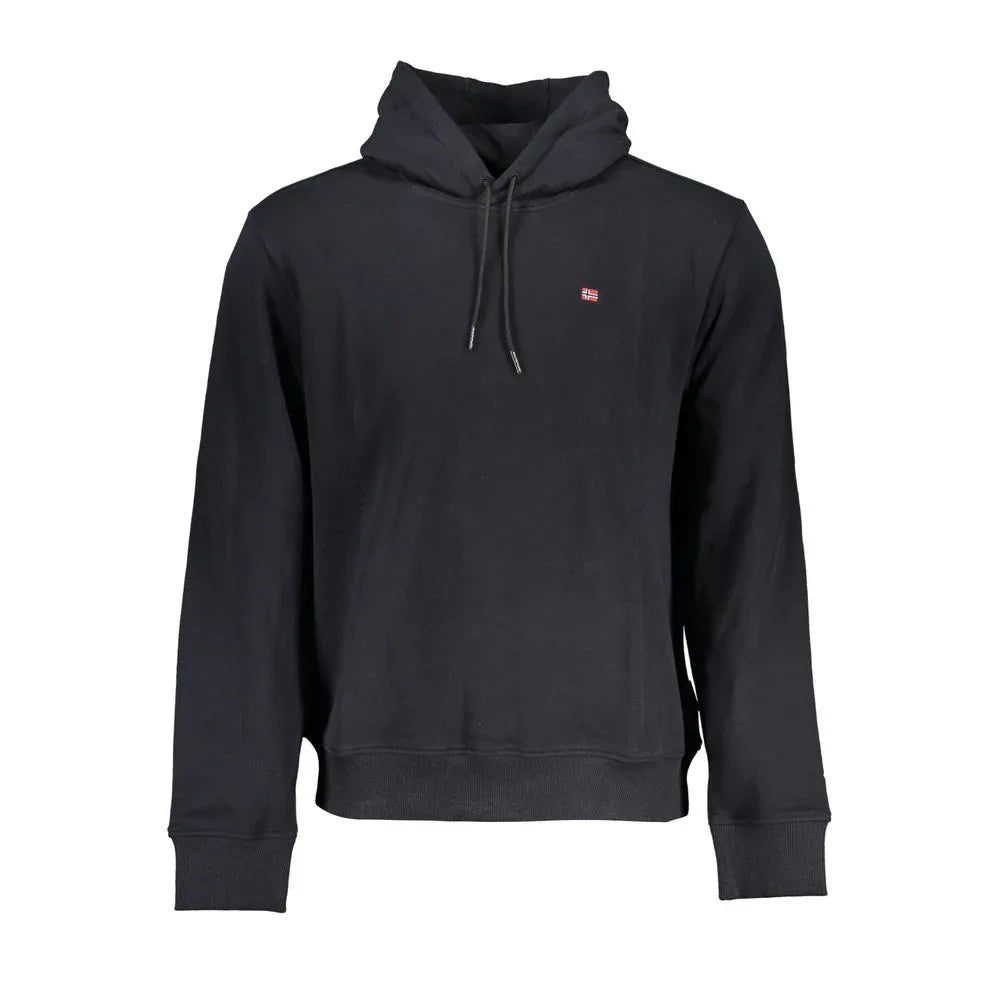 Napapijri Black Cotton Men's Hoodie - Zeiniez