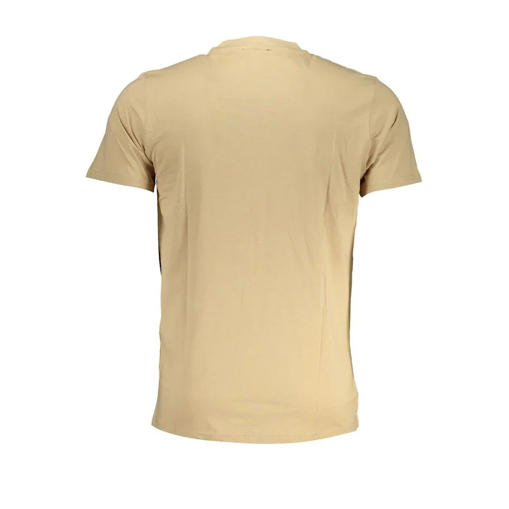 Cavalli Class Beige Cotton Men's T-Shirt - Zeiniez