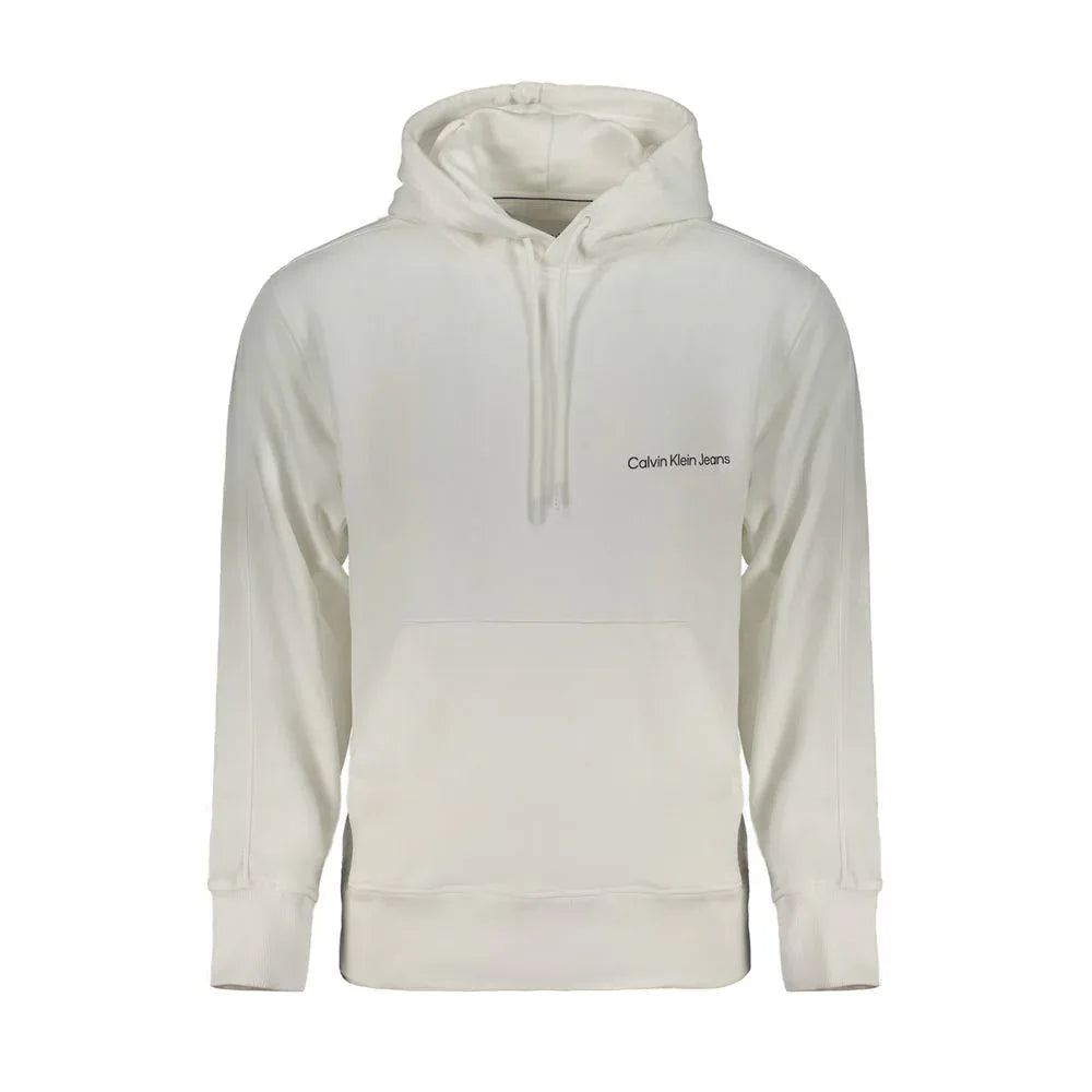 Calvin Klein White Cotton Men's Hooded Sweatshirt - Zeiniez