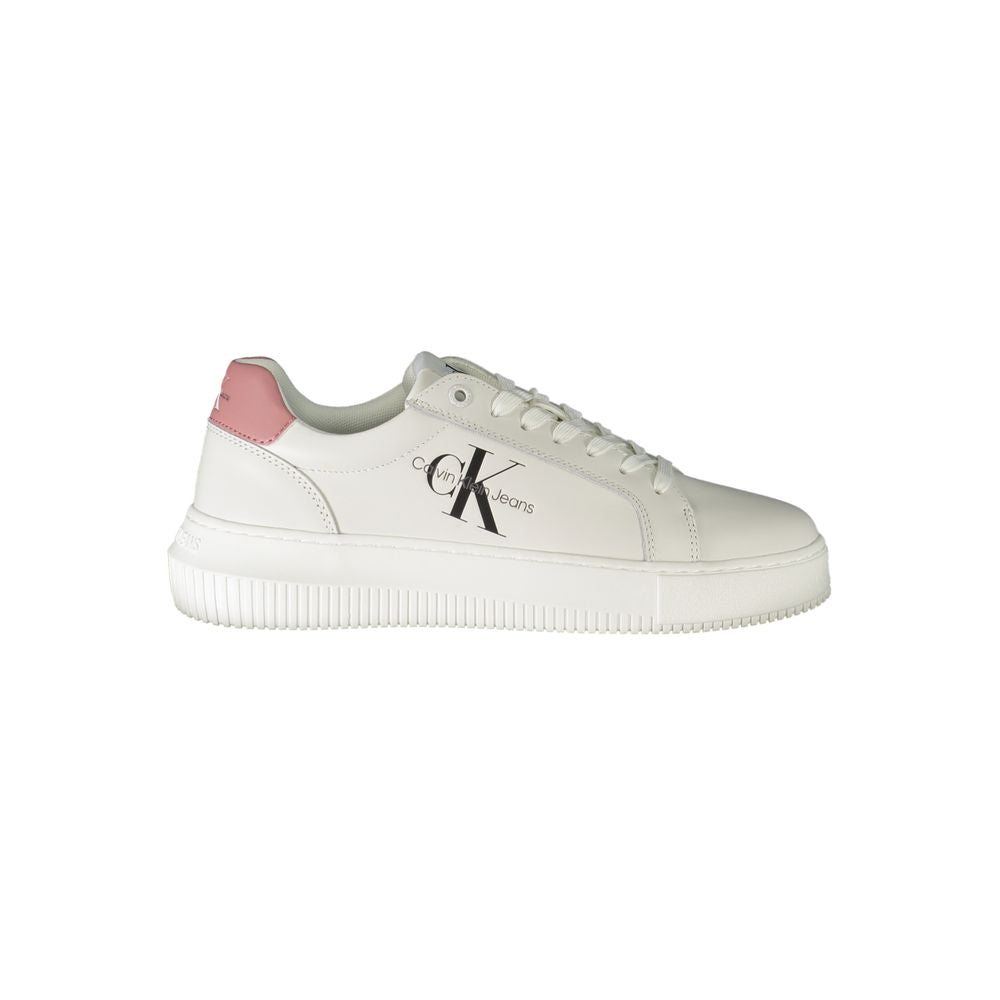 Calvin Klein White Leather Women Sneaker - Zeiniez