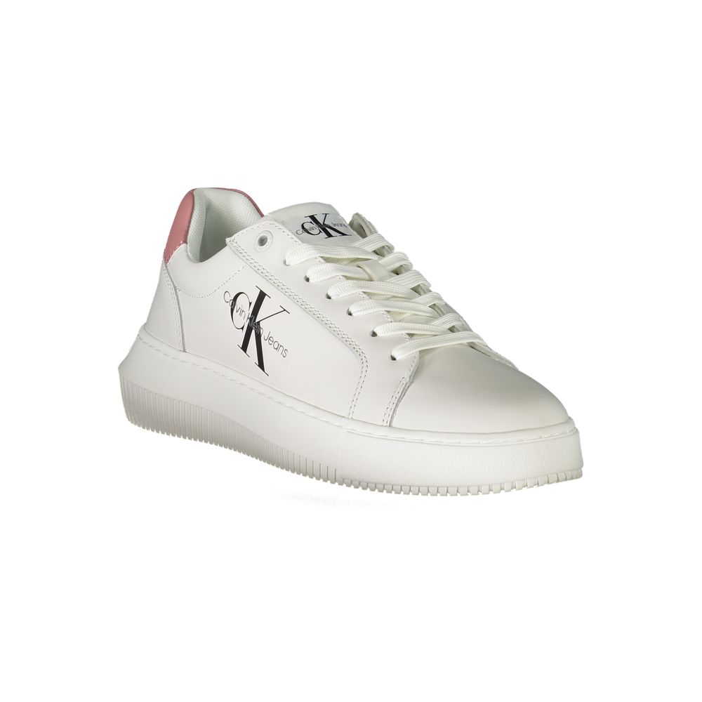 Calvin Klein White Leather Women Sneaker - Zeiniez