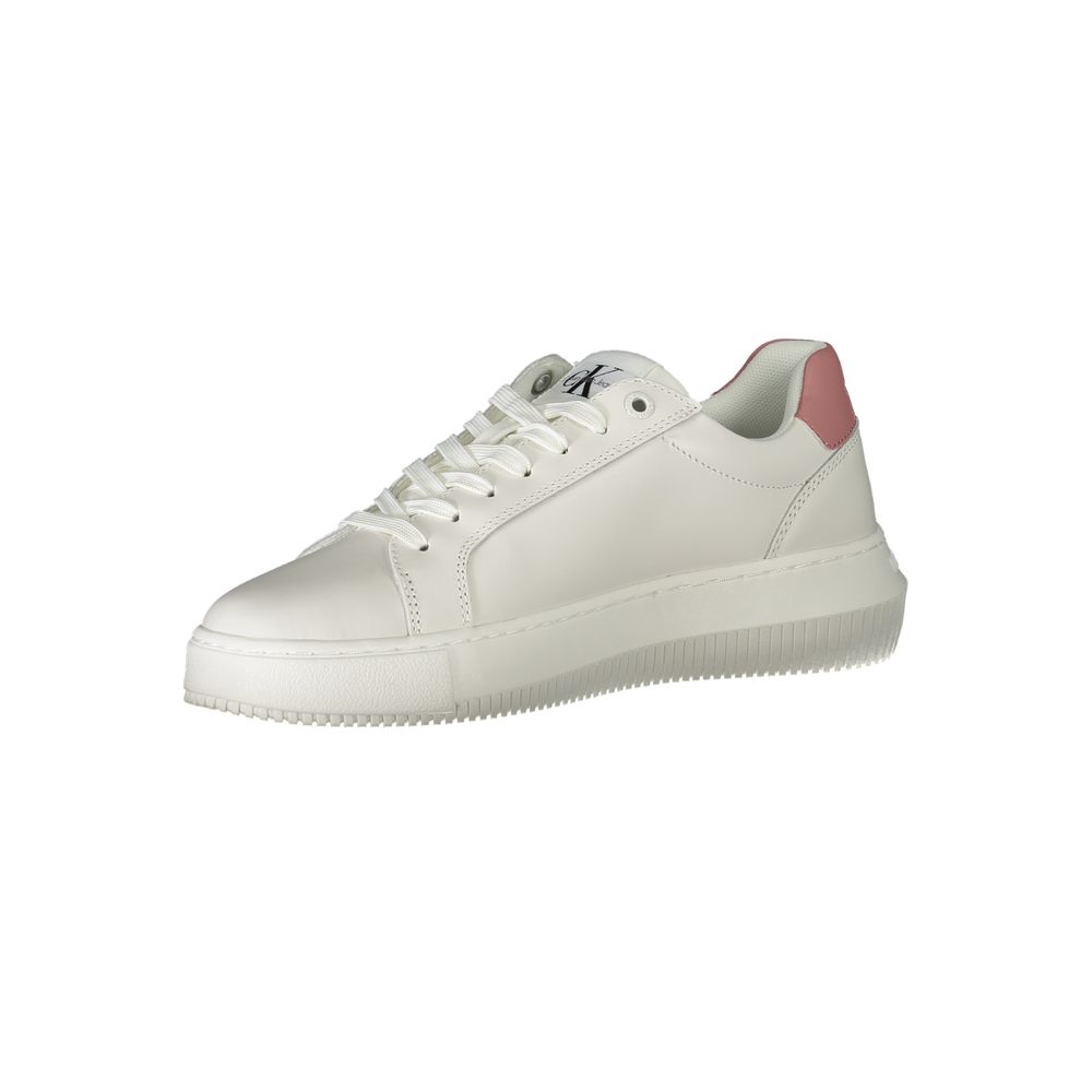 Calvin Klein White Leather Women Sneaker - Zeiniez