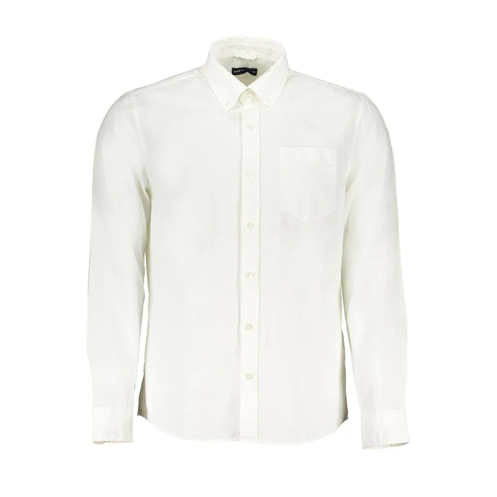 North Sails White Cotton Men Shirt - Zeiniez