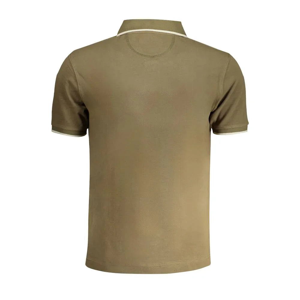 La Martina Verde Cotton Men Polo Shirt - Zeiniez