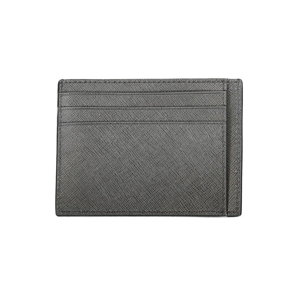 Calvin Klein Black Leather Mens Wallet Holder - Zeiniez