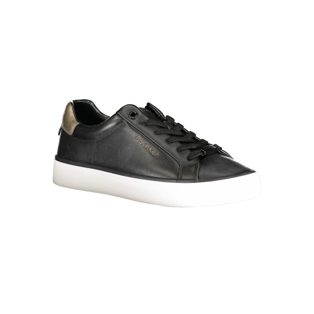 Calvin Klein Black Leather Women Sneaker - Zeiniez
