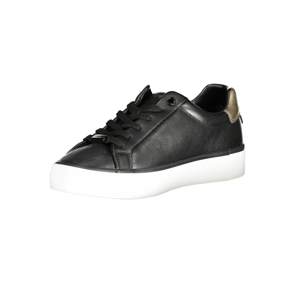 Calvin Klein Black Leather Women Sneaker - Zeiniez