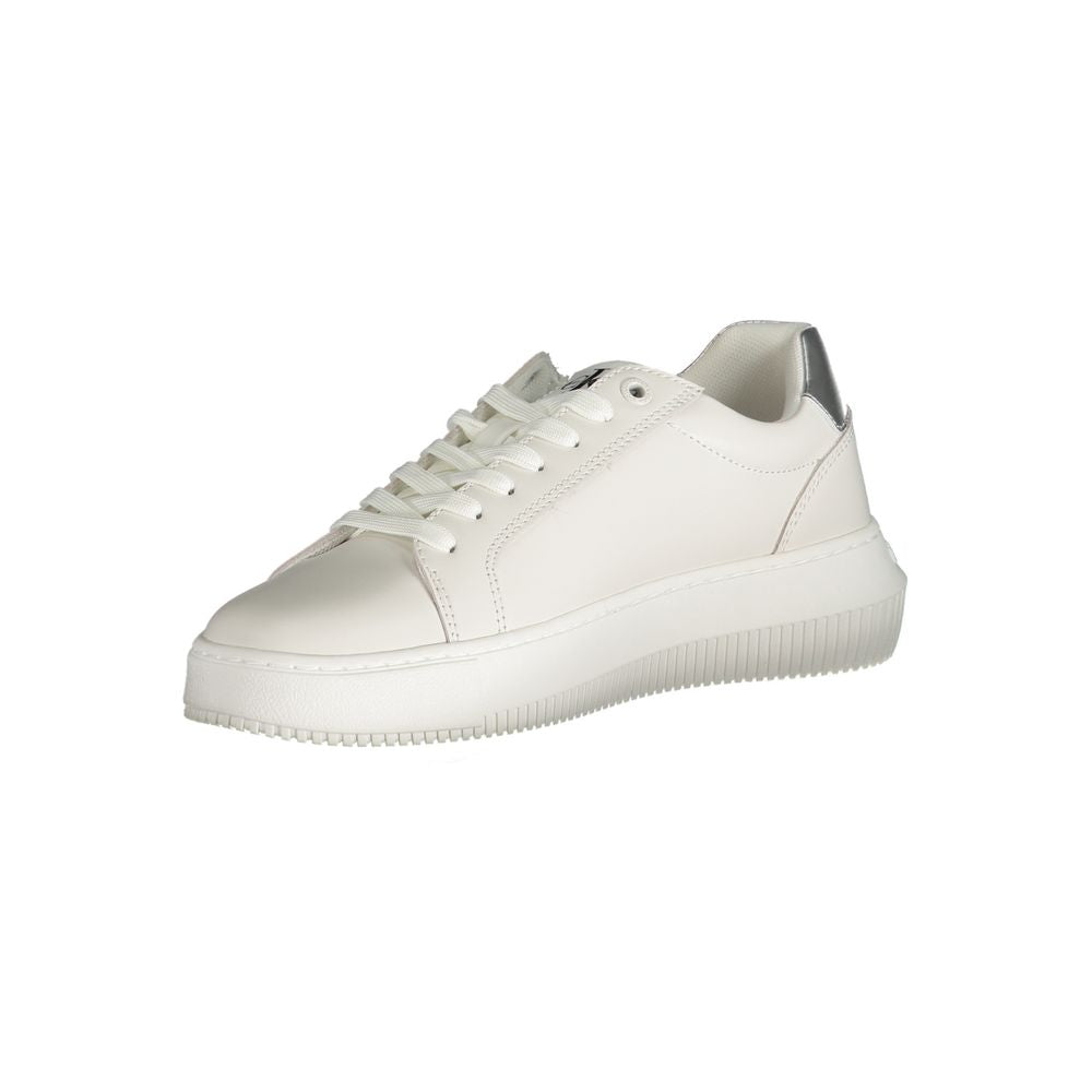 Calvin Klein Bianco Polyurethane Women Sneaker - Zeiniez