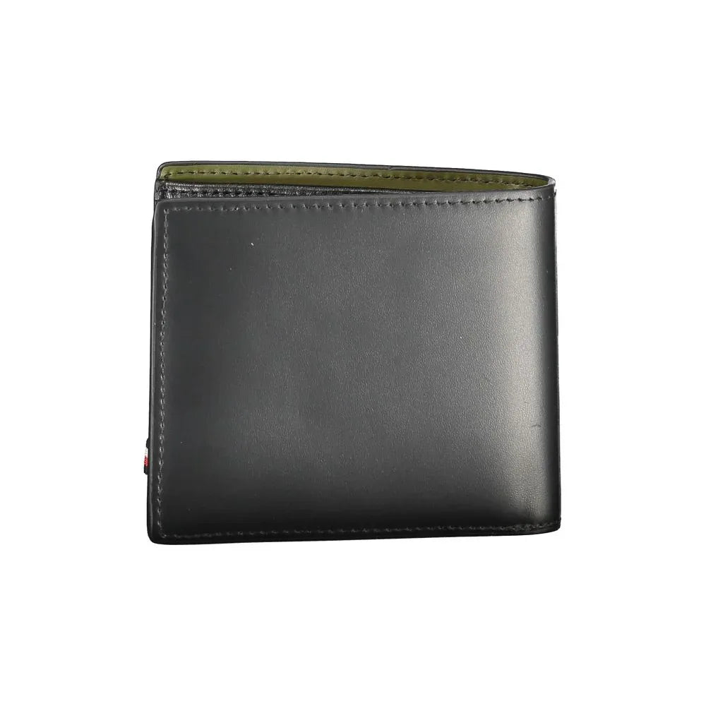 Tommy Hilfiger Black Leather Men's Wallet - Zeiniez