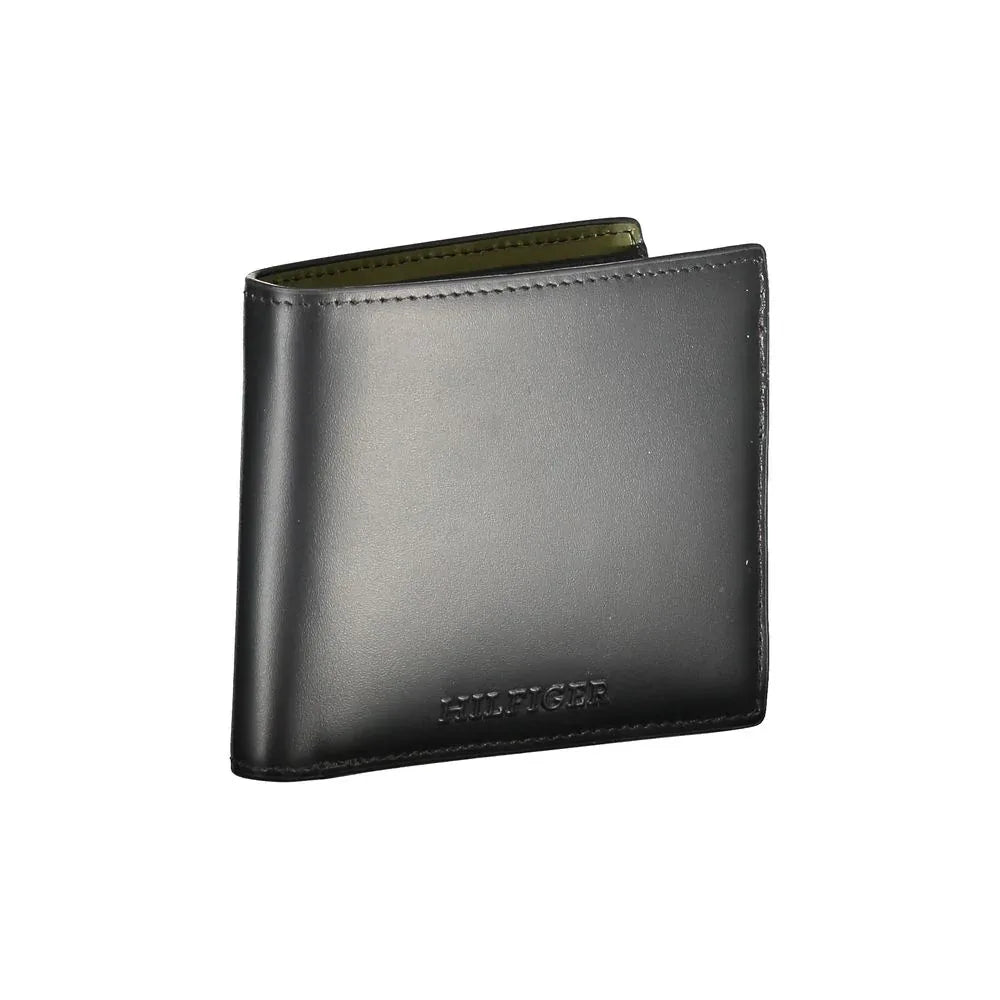 Tommy Hilfiger Black Leather Men's Wallet - Zeiniez