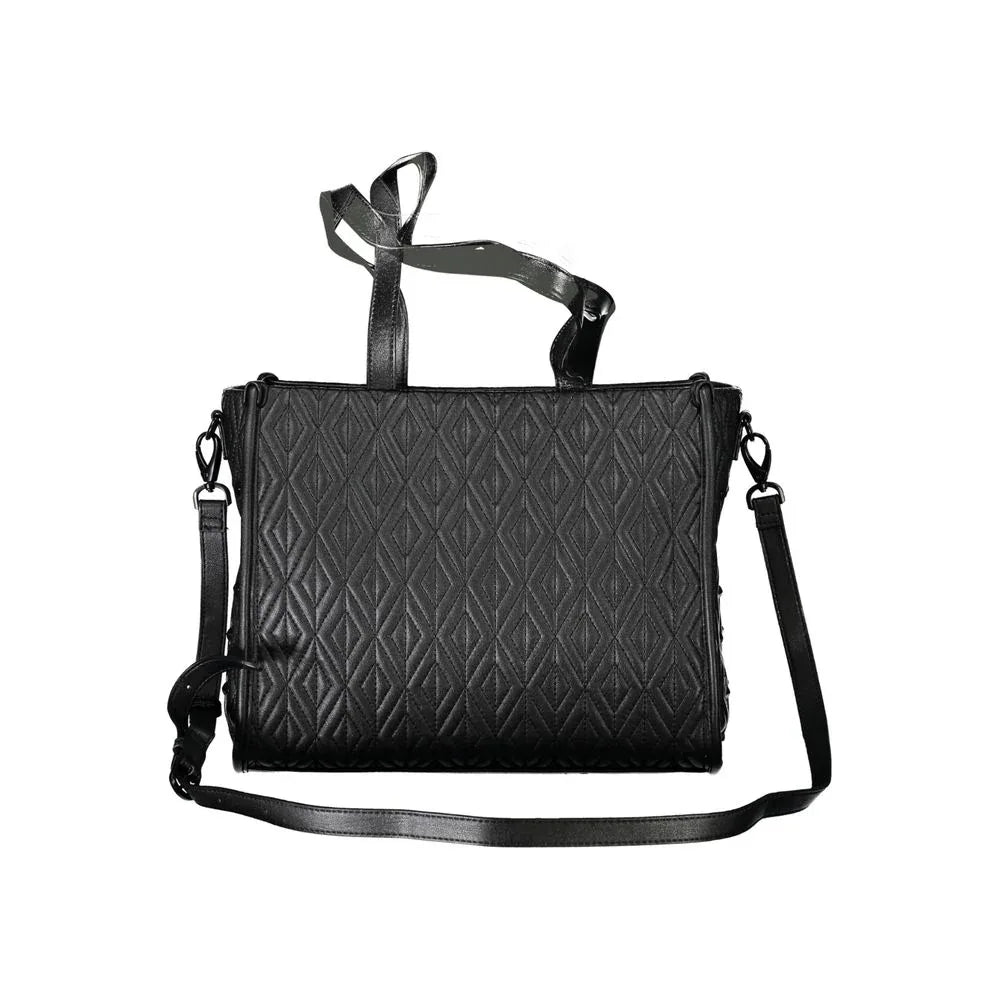 Mario Valentino Black Polyurethane Women Handbag - Zeiniez