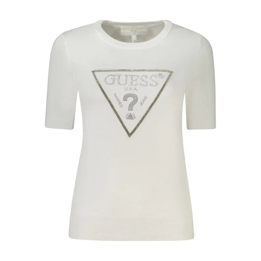 Guess Jeans Bianco Viscosa Women Sweater - Zeiniez