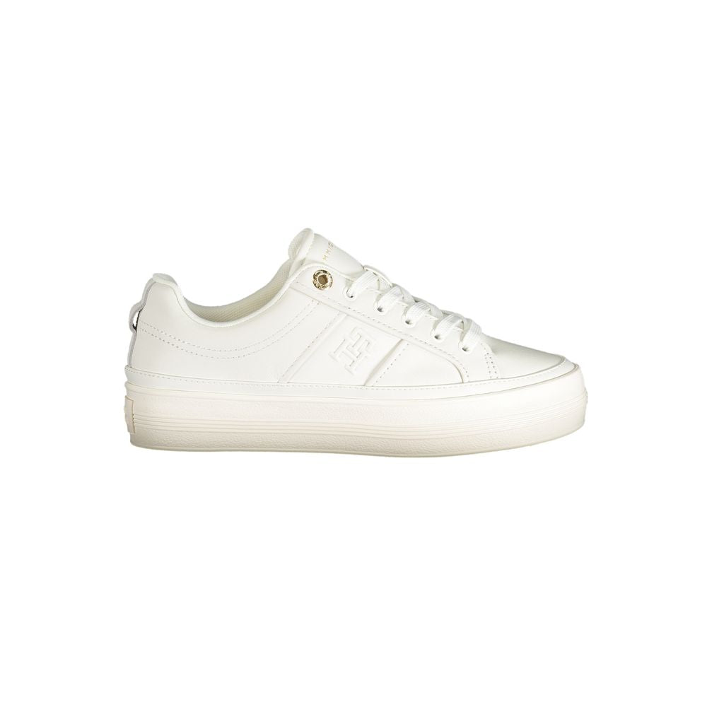 Tommy Hilfiger Bianco Polyurethane Women Sneaker - Zeiniez