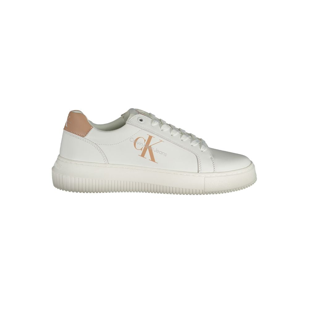 Calvin Klein White Leather Women Sneaker - Zeiniez