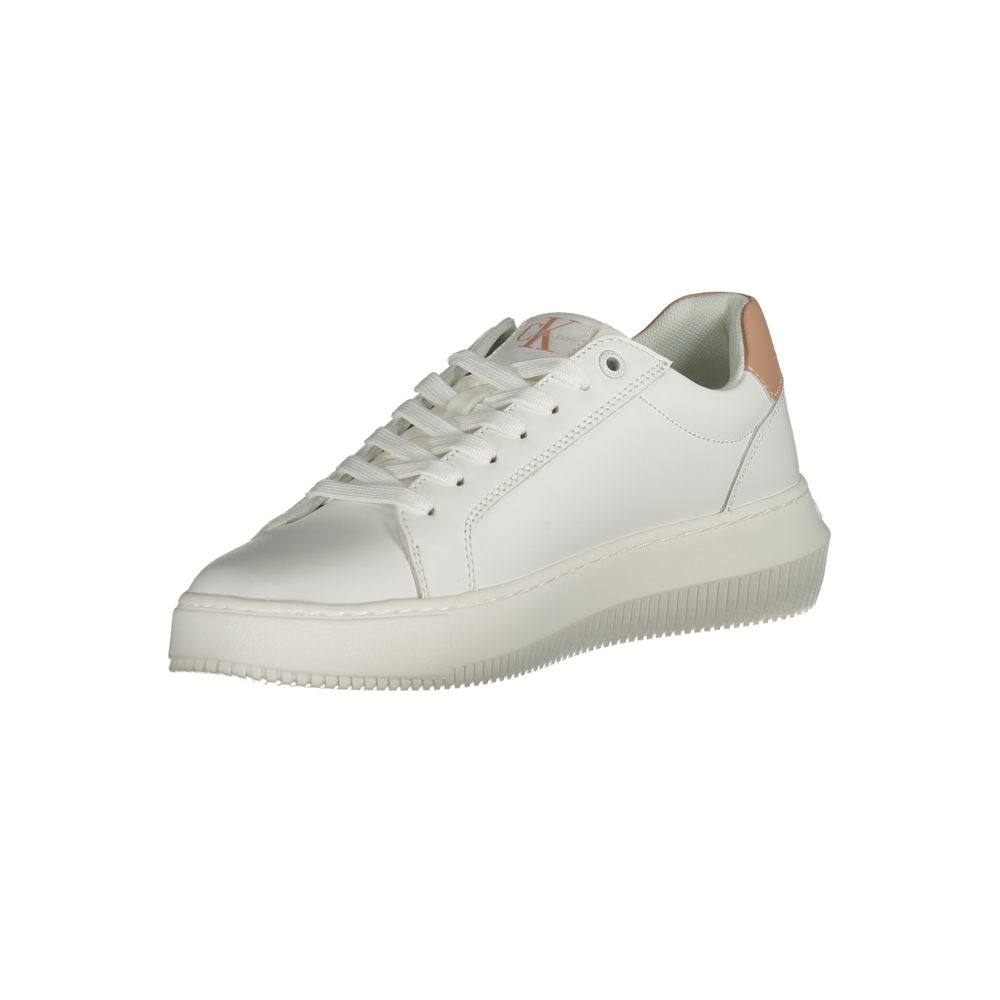 Calvin Klein White Leather Women Sneaker - Zeiniez