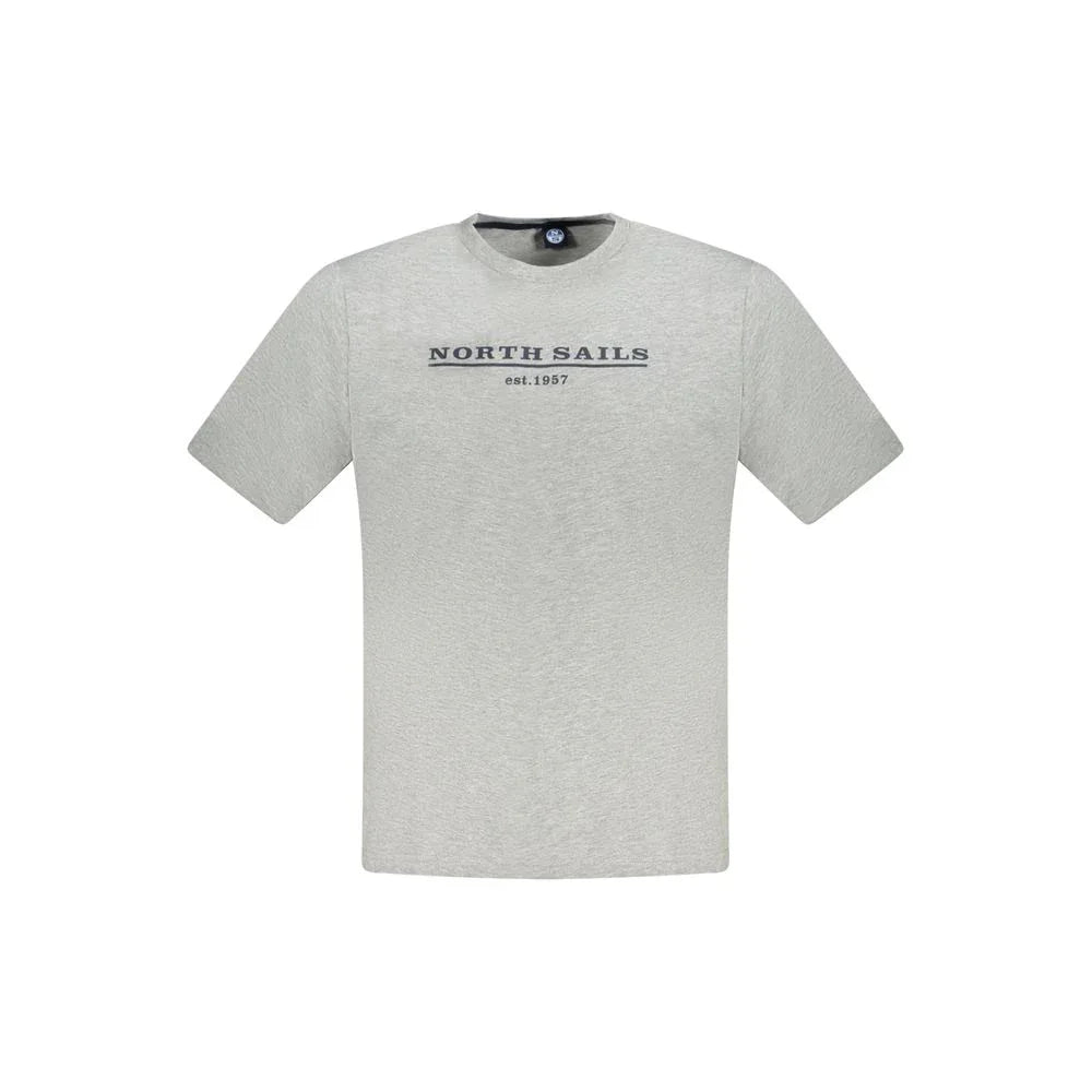 North Sails Grigio Cotton Men T-Shirt - Zeiniez