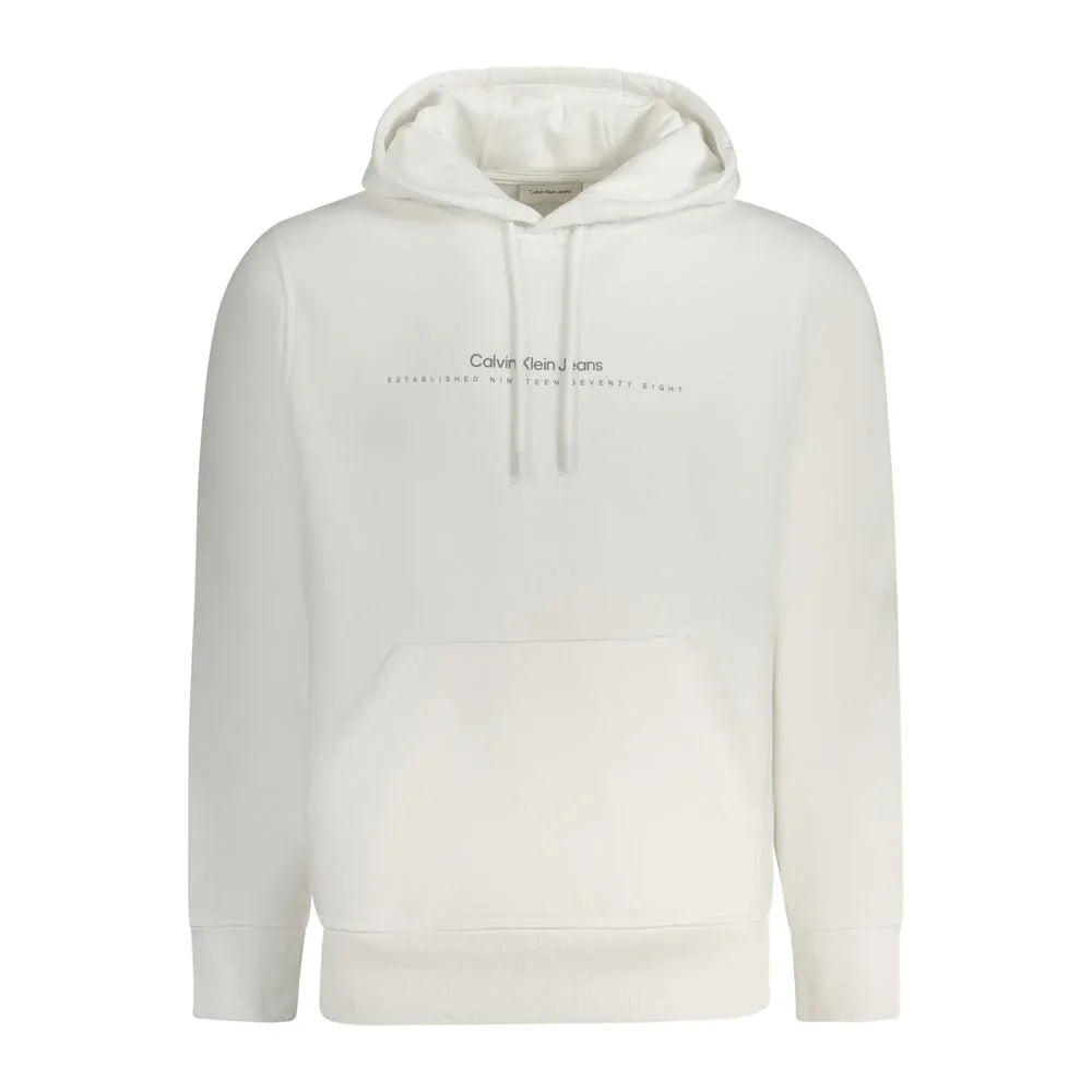 Calvin Klein White Cotton Men's Sweatshirt - Zeiniez