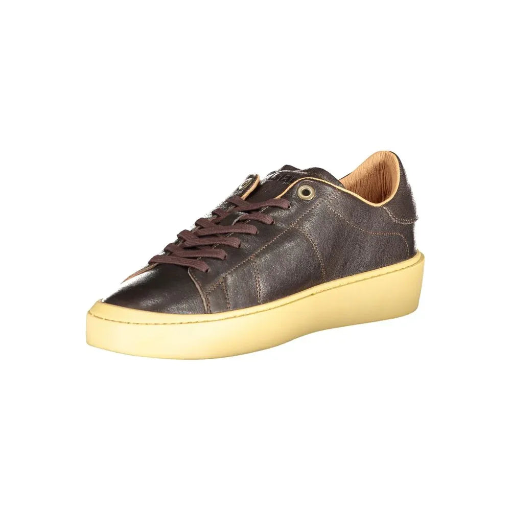 Blauer Marrone Leather Men Sneaker - Zeiniez