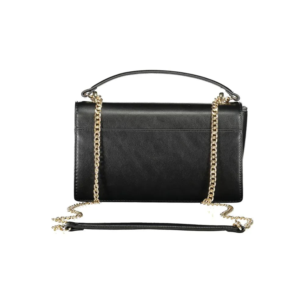 Mario Valentino Black Polyurethane Women Shoulder Bag - Zeiniez