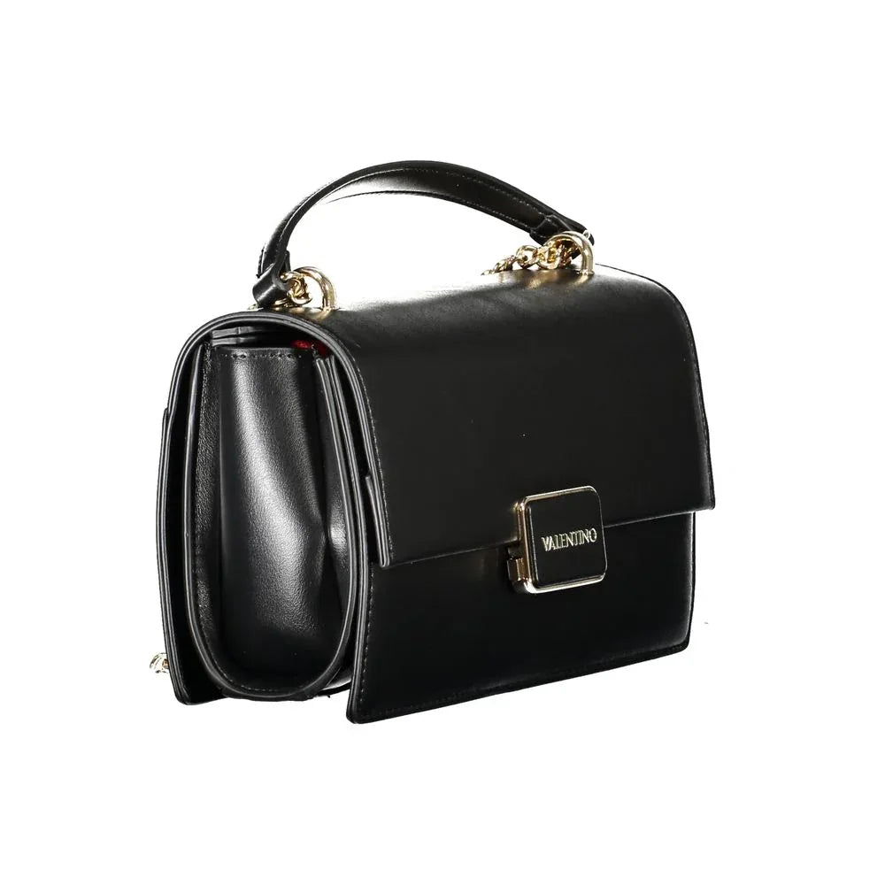Mario Valentino Black Polyurethane Women Shoulder Bag - Zeiniez